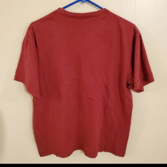 Vintage 90s y2k Nike t-shirt red Medium usa - Picture 3 of 4